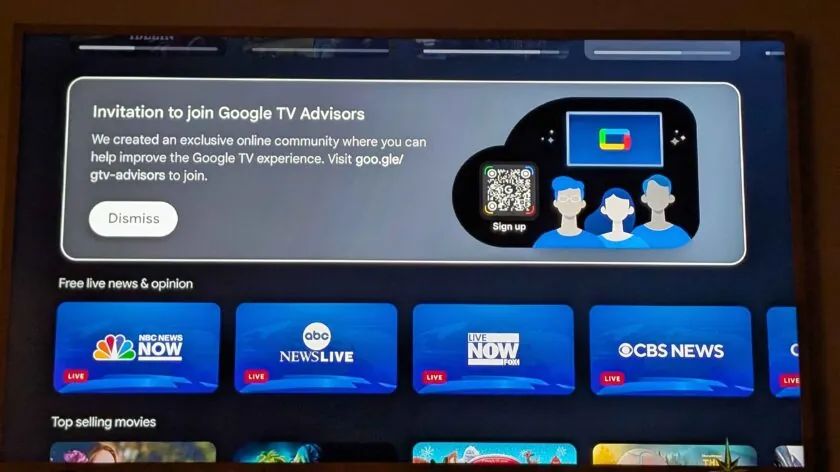 谷歌建新社区邀用户共塑 Google TV 未来，每月抽奖送出 5 张 50 美元礼券