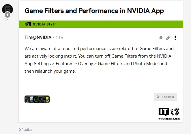 英伟达承认 Nvidia App 存在 Bug 会导致部分游戏性能损失 15%，正努力修复