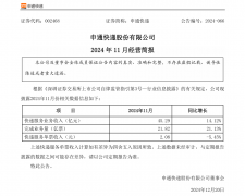 申通、圆通、韵达发布 11 月简报：快递业务量、收入均同比增长，单票收入均